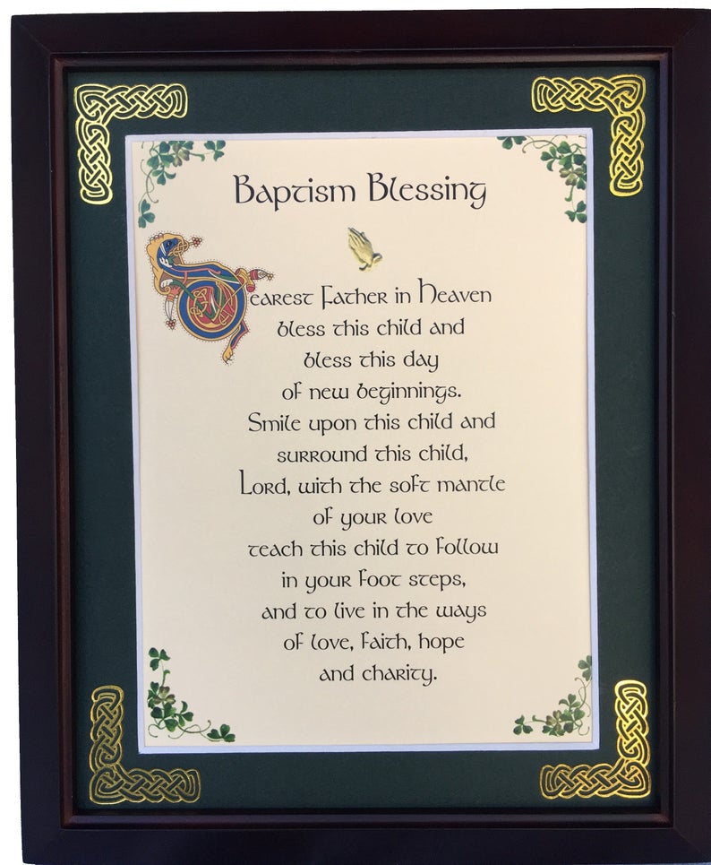 BAPTISM BLESSING – Timeless Irish Treasures